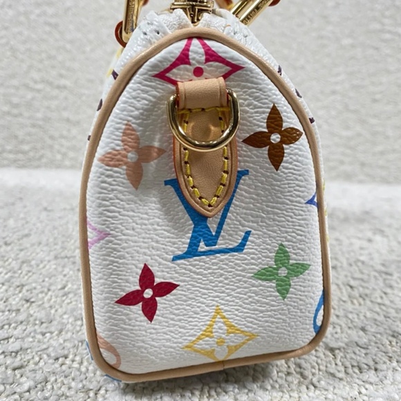 Authentic Pre-Owned Louis Vuitton x Takashi Murakami Nano Speedy Bag in White - Picture 9 of 16